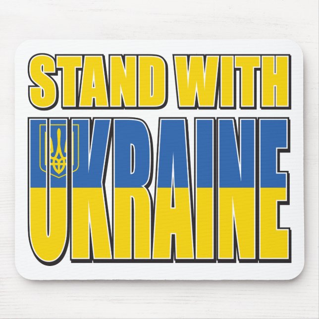 Stand-With-Ukraine Mouse Pad (Front)