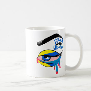 Stand With Ukraine Pride Ukraine Flag Ukraine Colo Coffee Mug