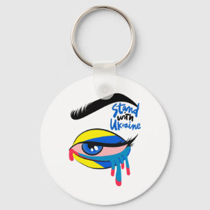 Stand With Ukraine Pride Ukraine Flag Ukraine Colo Key Ring