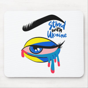 Stand With Ukraine Pride Ukraine Flag Ukraine Colo Mouse Pad