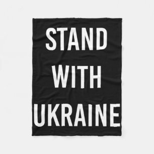 Stand With Ukraine Project Ukraine Now Fleece Blanket