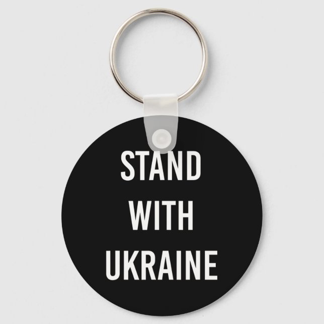 Stand With Ukraine Project Ukraine Now  Key Ring (Front)