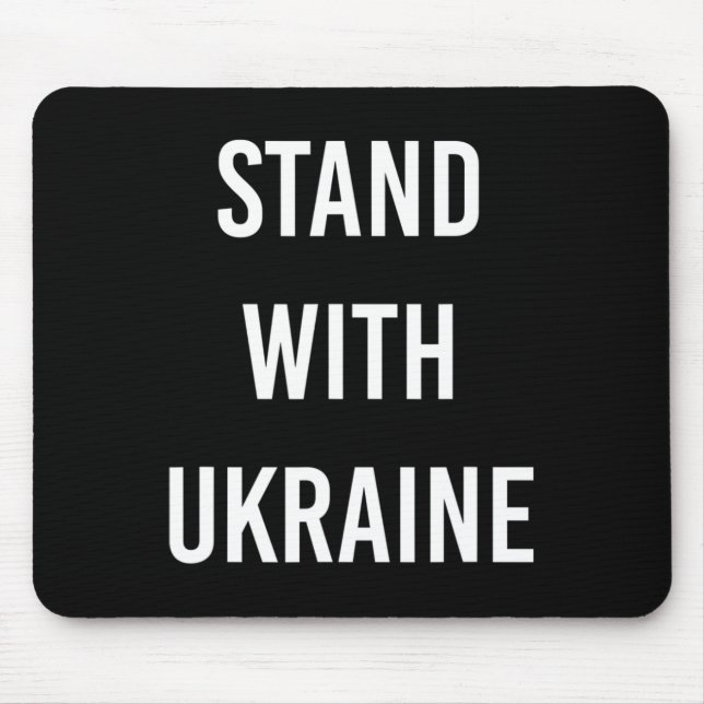 Stand With Ukraine Project Ukraine Now  Mouse Pad (Front)