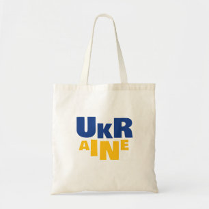 Stand with Ukraine Sunflower blue yellow flag Tote Bag