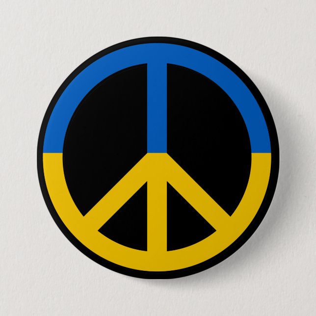 Stand with Ukraine Support Button (Front)