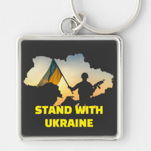 Stand with Ukraine – Support & Solidarity Key Ring