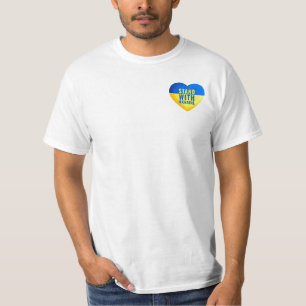 Stand with Ukraine. Support Ukraine heart. T-Shirt