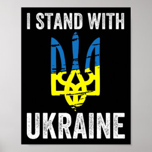 Stand With Ukraine Support Ukraine Resist Protest Poster