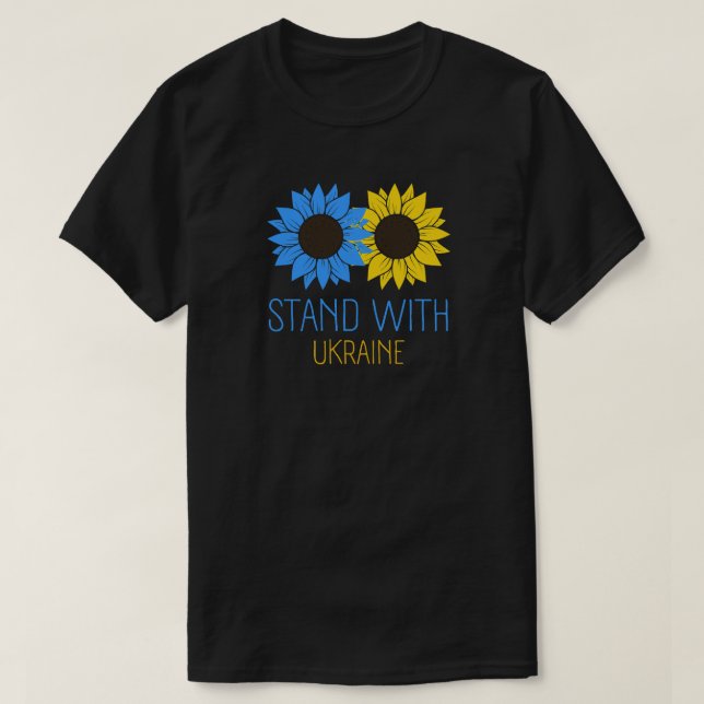 Stand With Ukraine T-Shirt (Design Front)