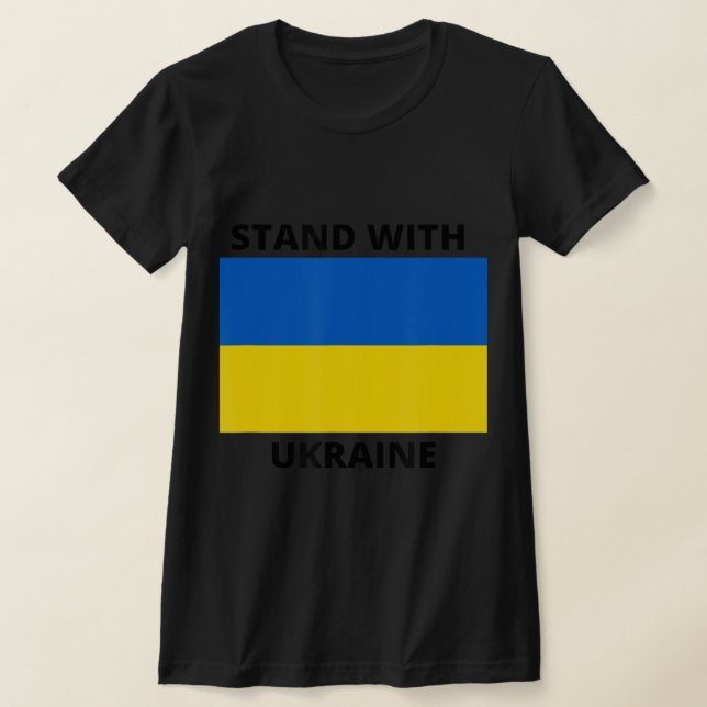 Stand with Ukraine  T-Shirt (Laydown)