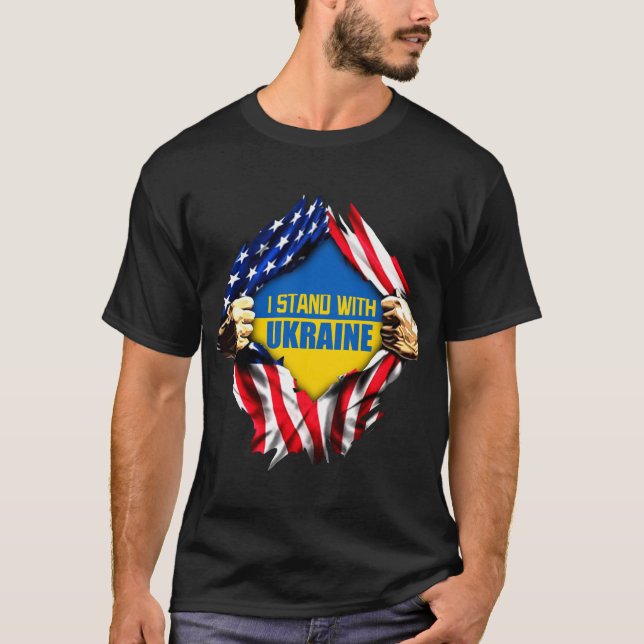 Stand With Ukraine T-Shirt (Front)
