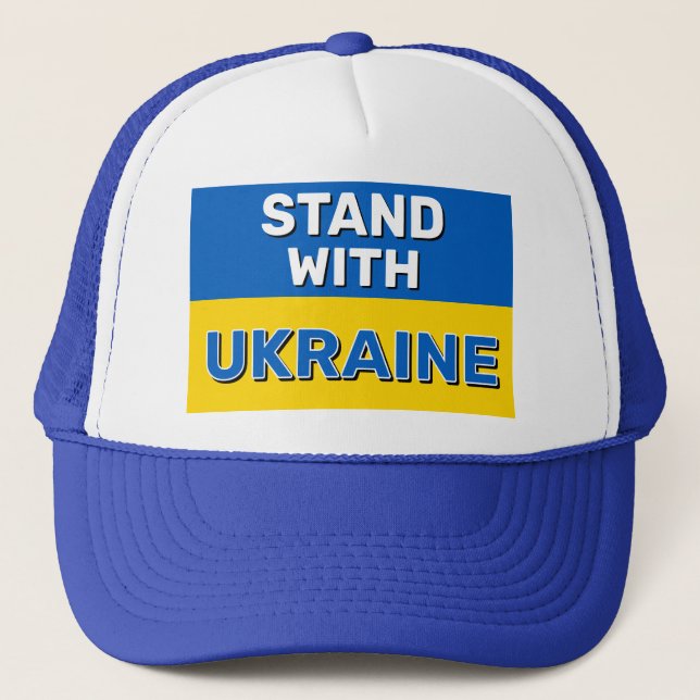 Stand with Ukraine Trucker Hat (Front)