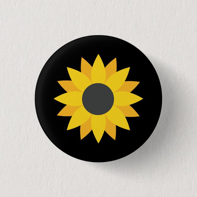 Stand With Ukraine | UA Sunflower Button (Front)