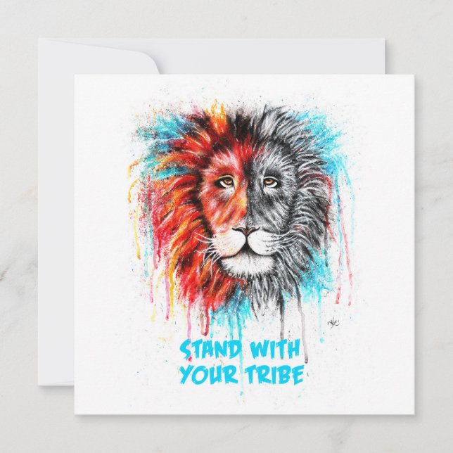 Stand With Your Tribe Greeting Cards (Front)