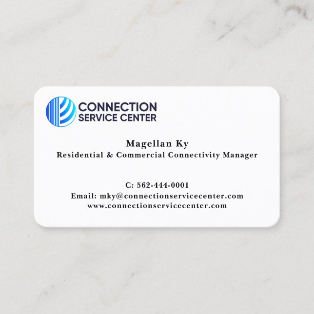 Standard, 3.5" x 2.0" Business Card (Front)