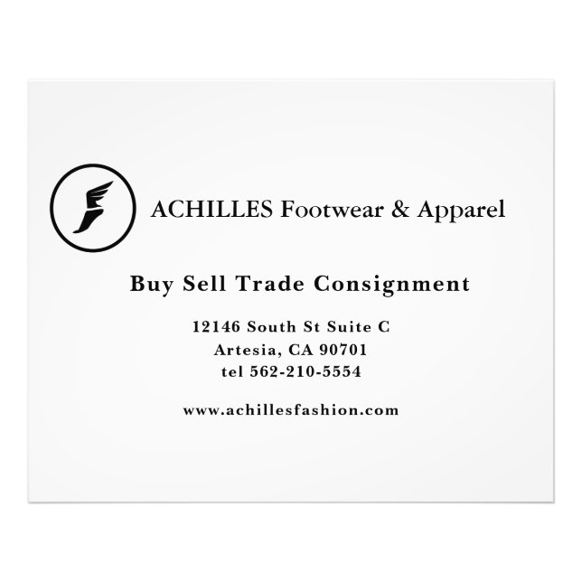 Standard, 3.5" x 2.0" Business Card Flyer Photo Print (Front)