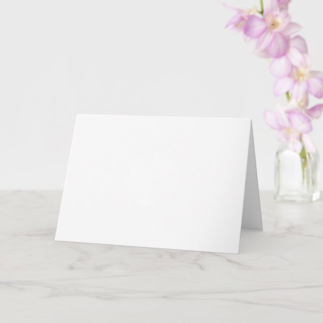 Standard, 5" x 7" Folded Greeting Card (Orchid)