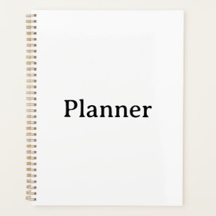 Standard 8.5" x 11" Hard Cover, Gold Spiral Planner