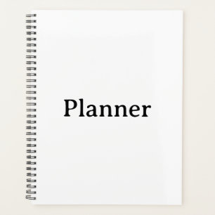 Standard 8.5" x 11" Soft Cover, Black Spiral  Planner