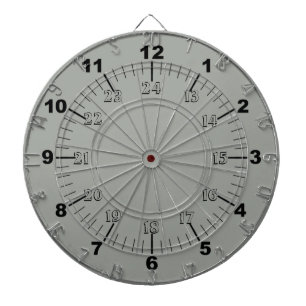 Standard and Military Time Dartboard