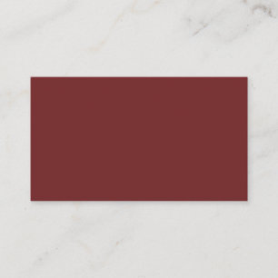 Standard Burgundy Business Card