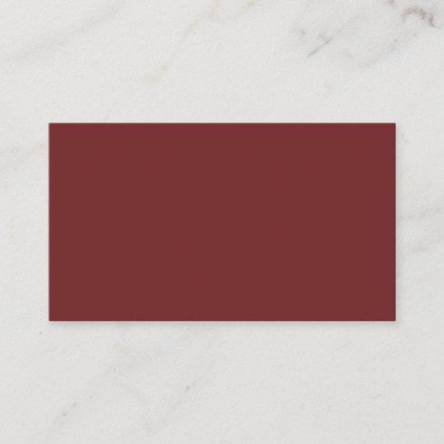 Standard Burgundy Business Card (Front)