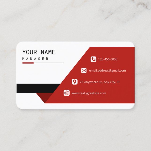 Standard Business Card (Front)