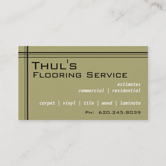 Standard Business Card (Front)