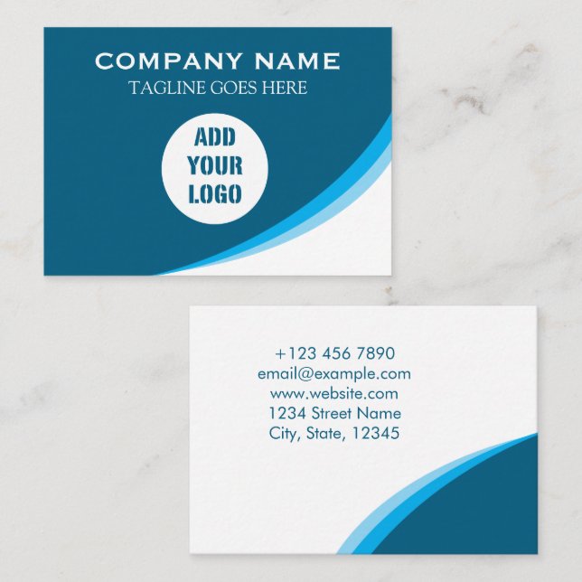 STANDARD BUSINESS CARD l CUSTOM LOGO & INFORMATION (Front/Back)