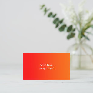 Standard Business Cards Red-Orange