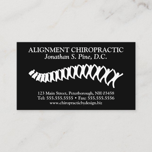 Standard Chiropractic Logo Appointment Cards (Front)
