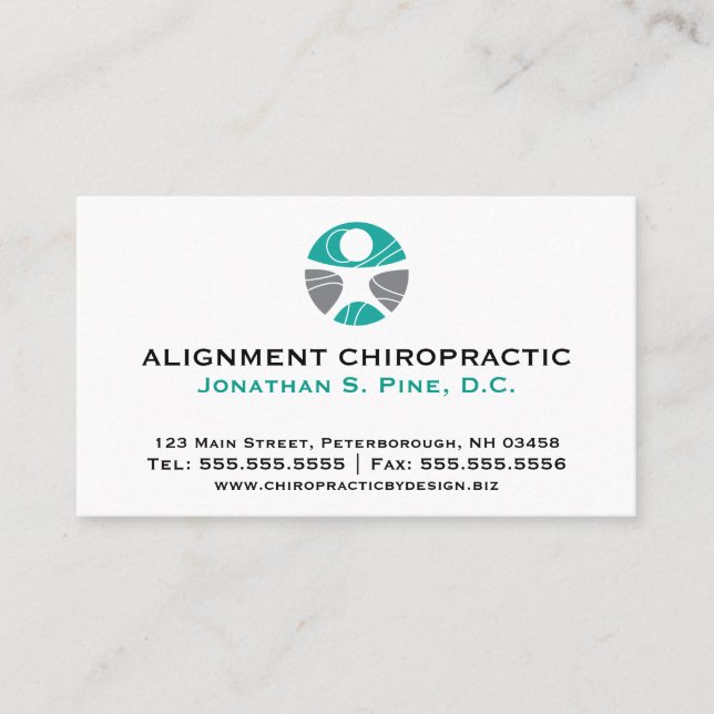 Standard Chiropractic Logo Appointment Cards (Front)