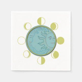 Standard Cocktail MOON PHASES Napkin