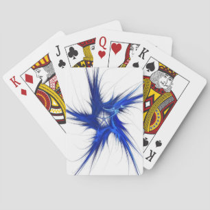 Standard Index Playing Cards Abstract Blue/White