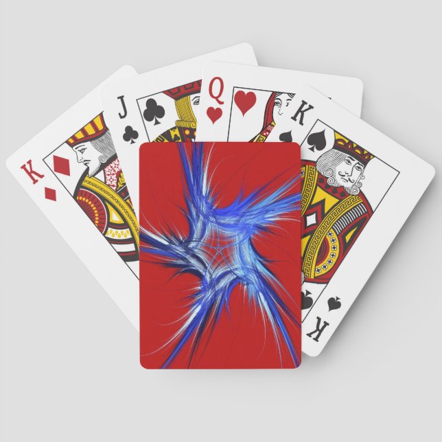 Standard Index Playing Cards Abstract Red/White (Back)