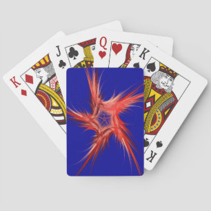 Standard Index Playing Cards Abstract Red/White