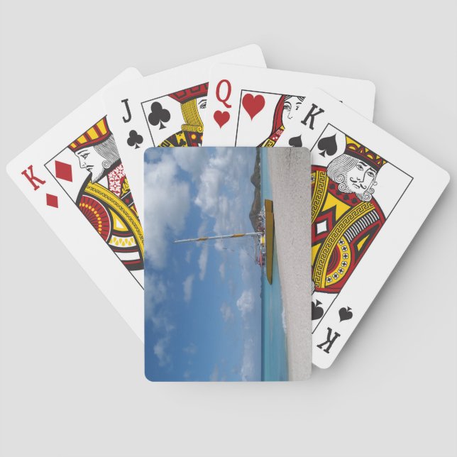 Standard Index Playing Cards Antigua Beach (Back)