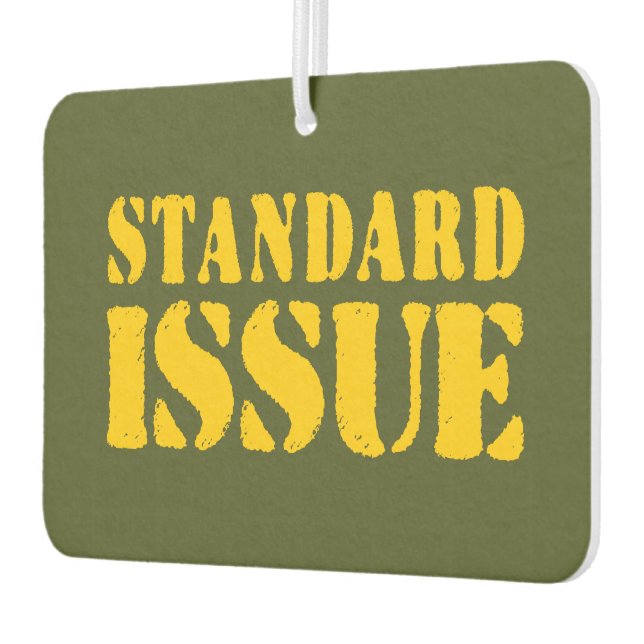 STANDARD ISSUE CAR AIR FRESHENER (Left)