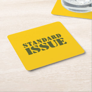 STANDARD ISSUE SQUARE PAPER COASTER