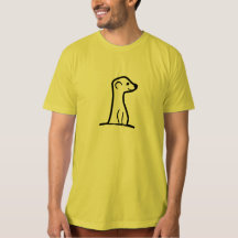 Standard MeerKat Shirt on Organic Shirt