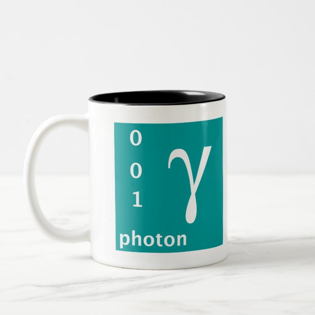 Standard Model (photon) Two-Tone Coffee Mug (Left)