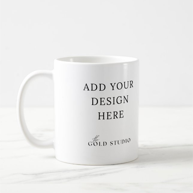Standard Mug Blank Template Upload your own design (Left)