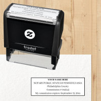Standard Notary Public Seal Personalised Stamp