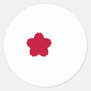 Standard Of Commander, Japan flag Classic Round Sticker