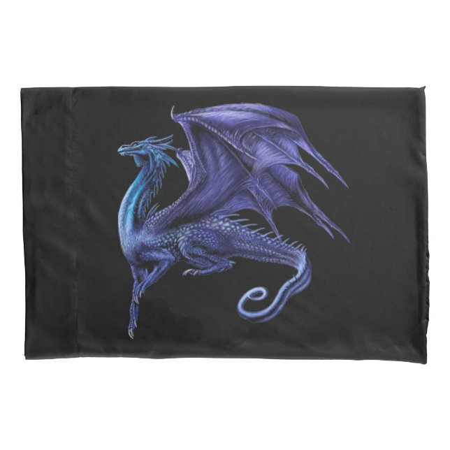 Standard Pillowcase BLUE DRAGON (Front)