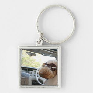 standard poodle 3 key ring