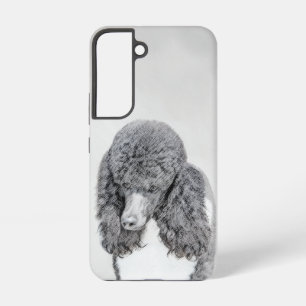 Standard Poodle Black Parti Painting - Dog Art Samsung Galaxy Case