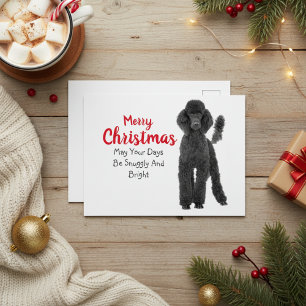 Standard Poodle Christmas Card