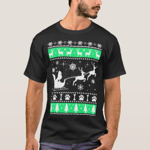 Standard Poodle Christmas Sleigh     T-Shirt