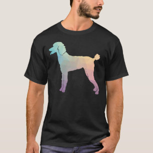 Standard Poodle Dog Breed Silhouette Filled With G T-Shirt